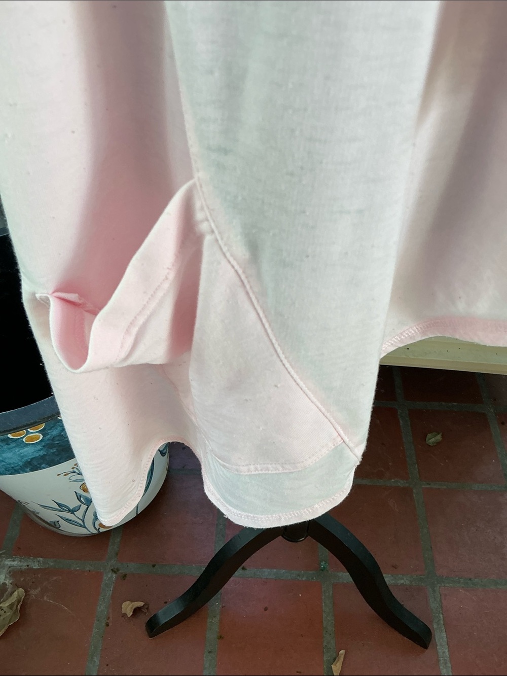 Light Pink Open-Front Draped Women's Sweater Cardigan size L by BRISAS - Picture 7 of 12